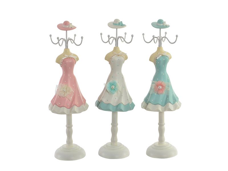 Busto de resina flor para anillos y pulseras 3 colores