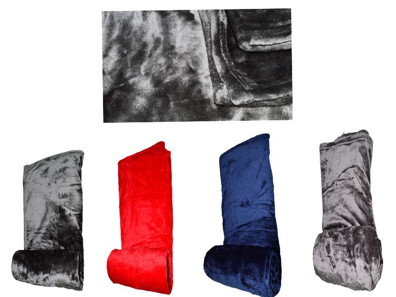 Mantas de franela en 4 colores neutros 130x160 cm